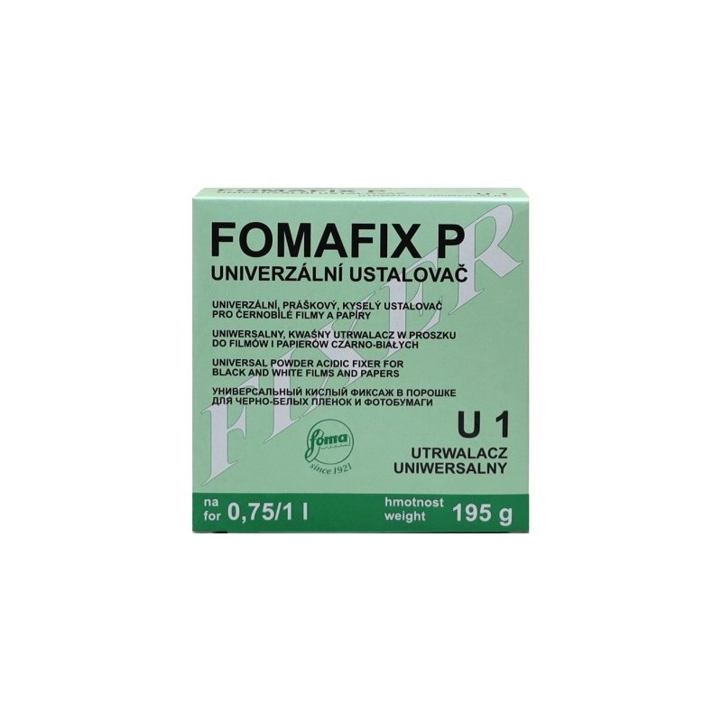 Fomafix Fixateur en poudre pour photo argentique noir et blanc.